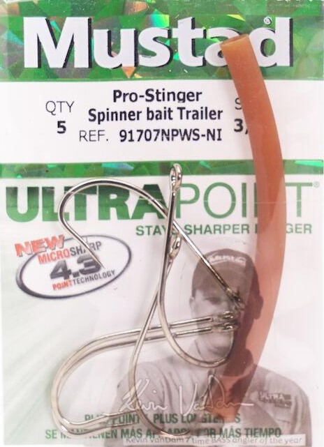 Stinger Trailer hooks Qty 10 Size 8 Mustad treble 2 inch