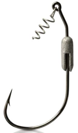 Mustad Power Lock Plus Spring Keeper Hook - Weighted