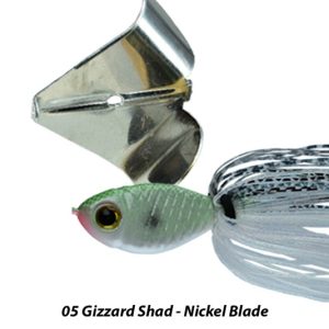 Picture of Picasso Dinn-R-Bell Buzzbait Gizzard Shad Nickel Blade